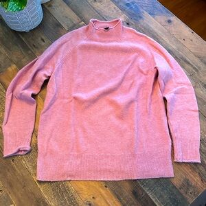 J Crew soft Merino /alpaca blend mock neck sweater